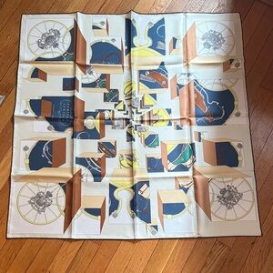 Hermes Springs Springs Silk Scarf